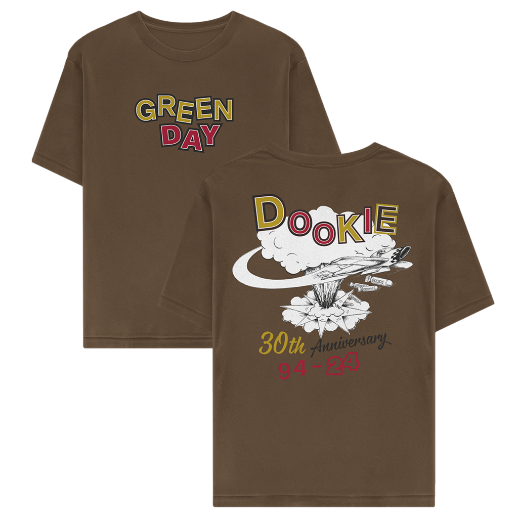 Dookie203020Explosion20Logo20Brown20T Shirt20Main - Green Day Band Store